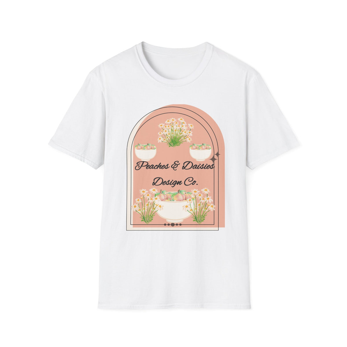 Brunch & Bougie Design Co. Aesthetic Floral T-Shirt