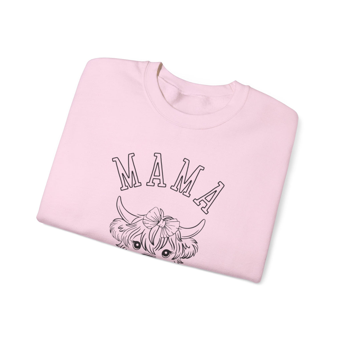 Mama Highland Cow Crewneck Sweatshirt